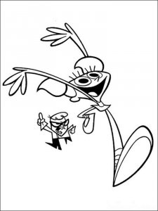 Dexter's Laboratory coloring page 4 - Free printable