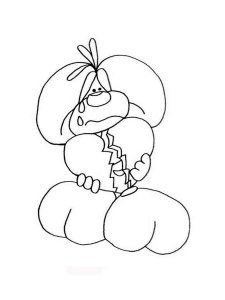 Diddl coloring page 4 - Free printable
