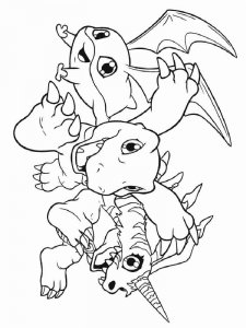 Digimon coloring page 1 - Free printable