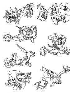 Digimon coloring page 7 - Free printable