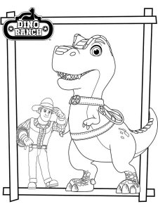 Dino Ranch coloring page 1 - Free printable