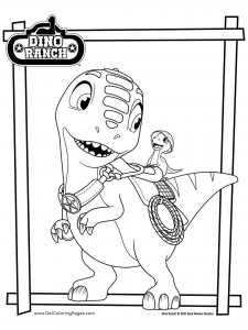 Dino Ranch coloring page 13 - Free printable