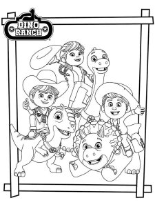 Dino Ranch coloring page 5 - Free printable