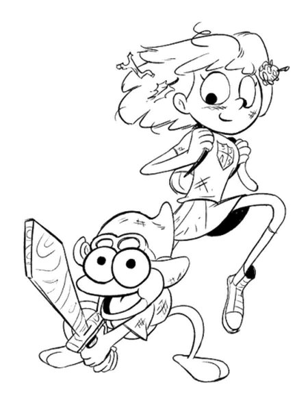 Disney Amphibia coloring pages