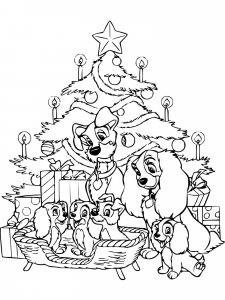 Disney Christmas coloring page 26 - Free printable
