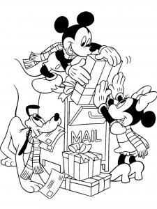 Disney Christmas coloring page 32 - Free printable