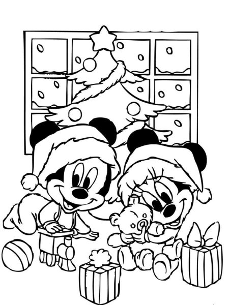 Disney Christmas coloring pages