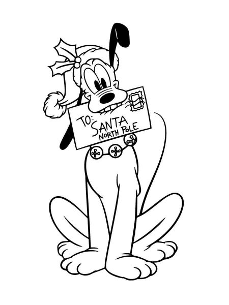 Disney Christmas coloring pages