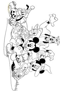 Disney Halloween coloring page 27 - Free printable