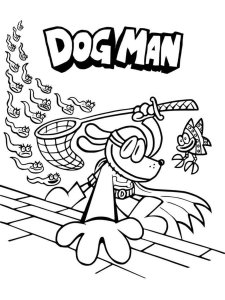 Dog Man coloring page 13 - Free printable