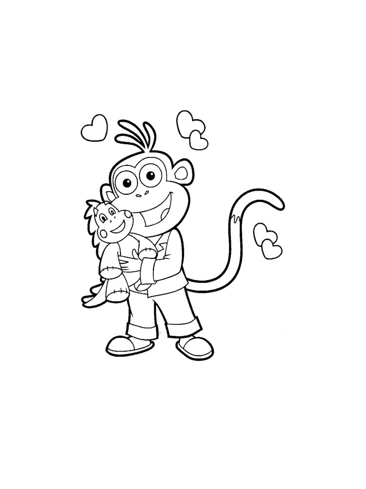 Dora Boots Coloring Pages Dora Coloring Pages CuteColoring Dora 