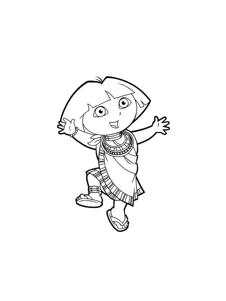 Dora the Explorer coloring pages Download and print Dora