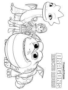 Dragons Rescue Riders coloring page 17 - Free printable