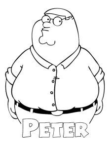 Family Guy coloring page 1 - Free printable