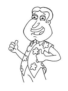 Family Guy coloring page 19 - Free printable