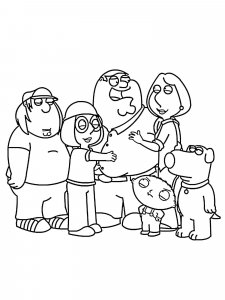 Family Guy coloring page 21 - Free printable
