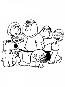 Family Guy coloring page 30 - Free printable