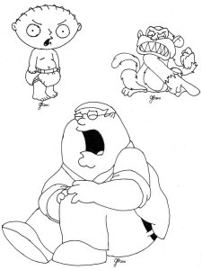 Family Guy coloring page 34 - Free printable