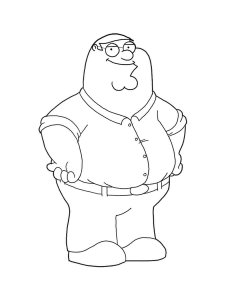 Family Guy coloring page 40 - Free printable
