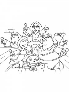 Family Guy coloring page 7 - Free printable