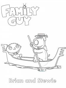Family Guy coloring page 9 - Free printable