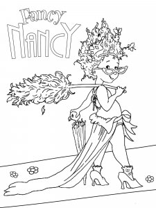 Fancy Nancy coloring page 10 - Free printable