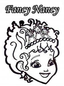 Fancy Nancy coloring page 19 - Free printable