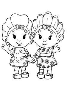 Fifi and the Flowertots coloring page 3 - Free printable