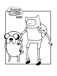 Finn and Jake coloring page 3 - Free printable
