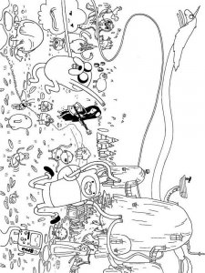 Finn and Jake coloring page 5 - Free printable