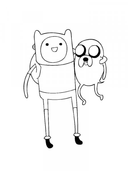 Free Finn & Jake coloring pages