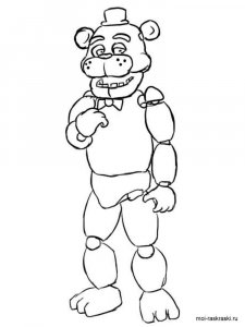 Five Nights at Freddy's coloring page 5 - Free printable