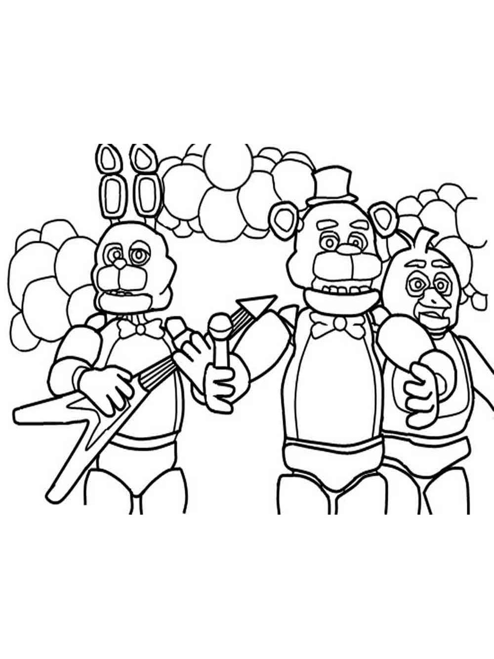 Printable Five Nights At Freddy s Coloring Pages