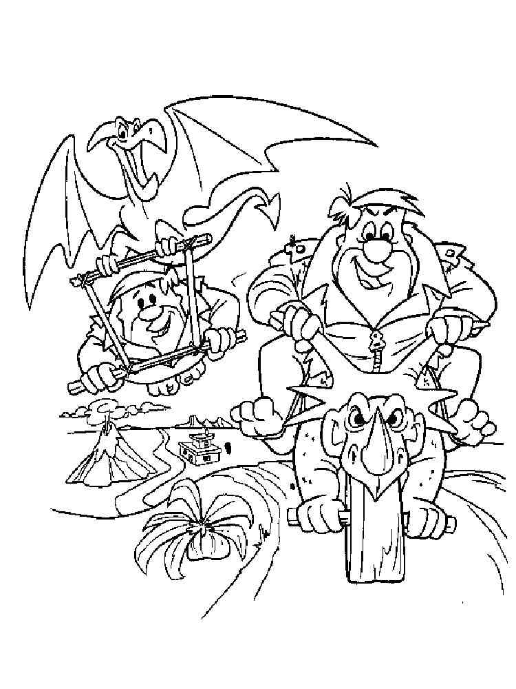 The Flintstones coloring pages. Download and print The ...