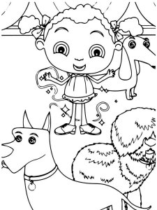 Franny's Feet coloring page 1 - Free printable
