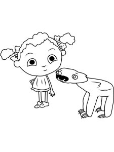 Franny's Feet coloring page 3 - Free printable