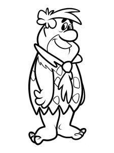 Fred Flintstone coloring page 10 - Free printable