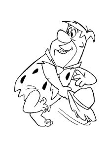 Fred Flintstone coloring page 11 - Free printable