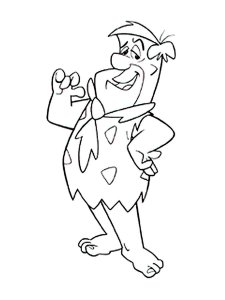 Fred Flintstone coloring page 12 - Free printable