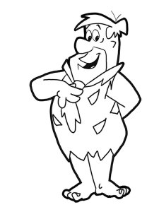 Fred Flintstone coloring page 13 - Free printable