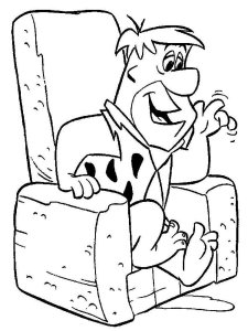 Fred Flintstone coloring page 14 - Free printable