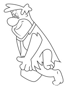 Fred Flintstone coloring page 3 - Free printable