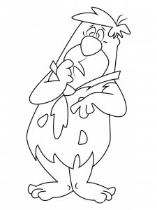 Fred Flintstone coloring page 4 - Free printable