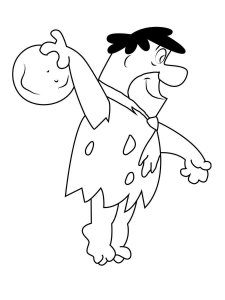 Fred Flintstone coloring page 5 - Free printable