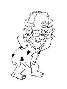 Fred Flintstone coloring page 7 - Free printable
