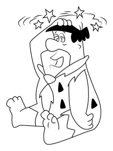Fred Flintstone coloring page 9 - Free printable