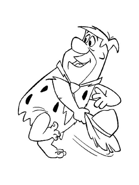 Fred Flintstone coloring pages