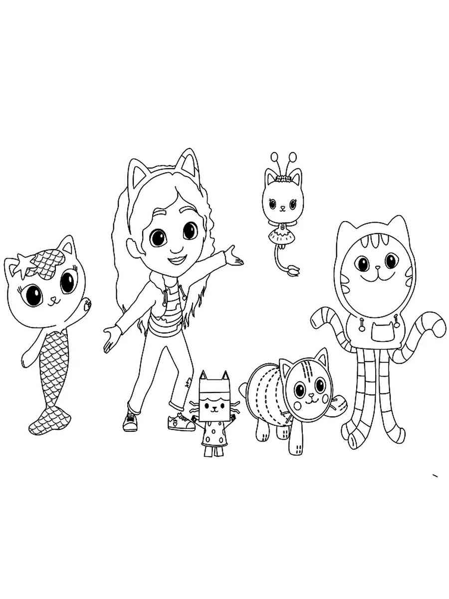 Gabby's Dollhouse coloring pages