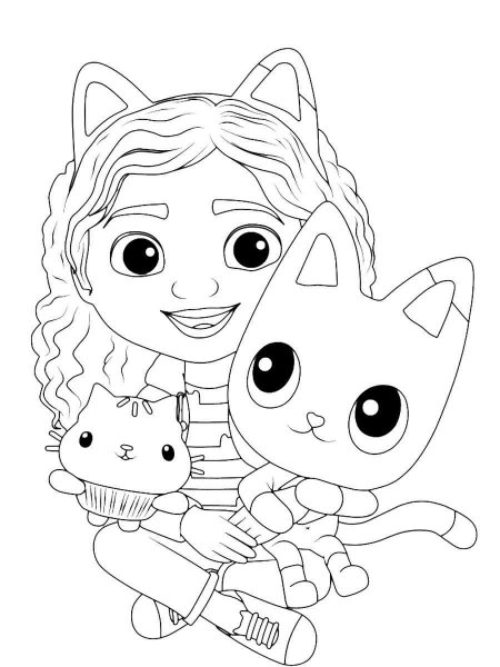 Gabby's Dollhouse coloring pages