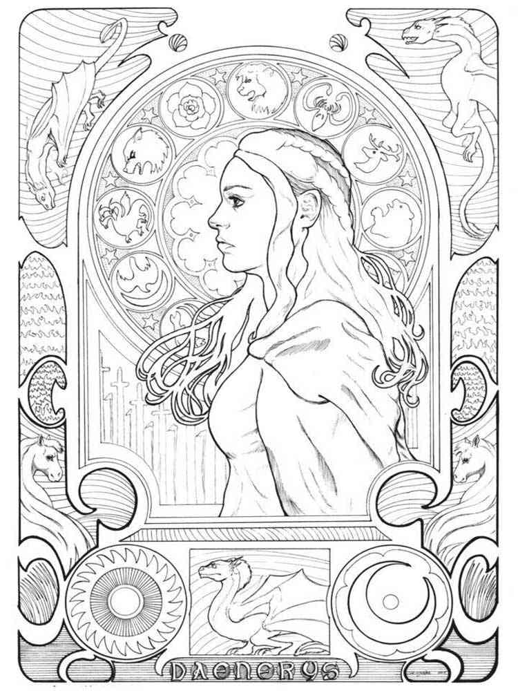 Coloring Pages Thrones